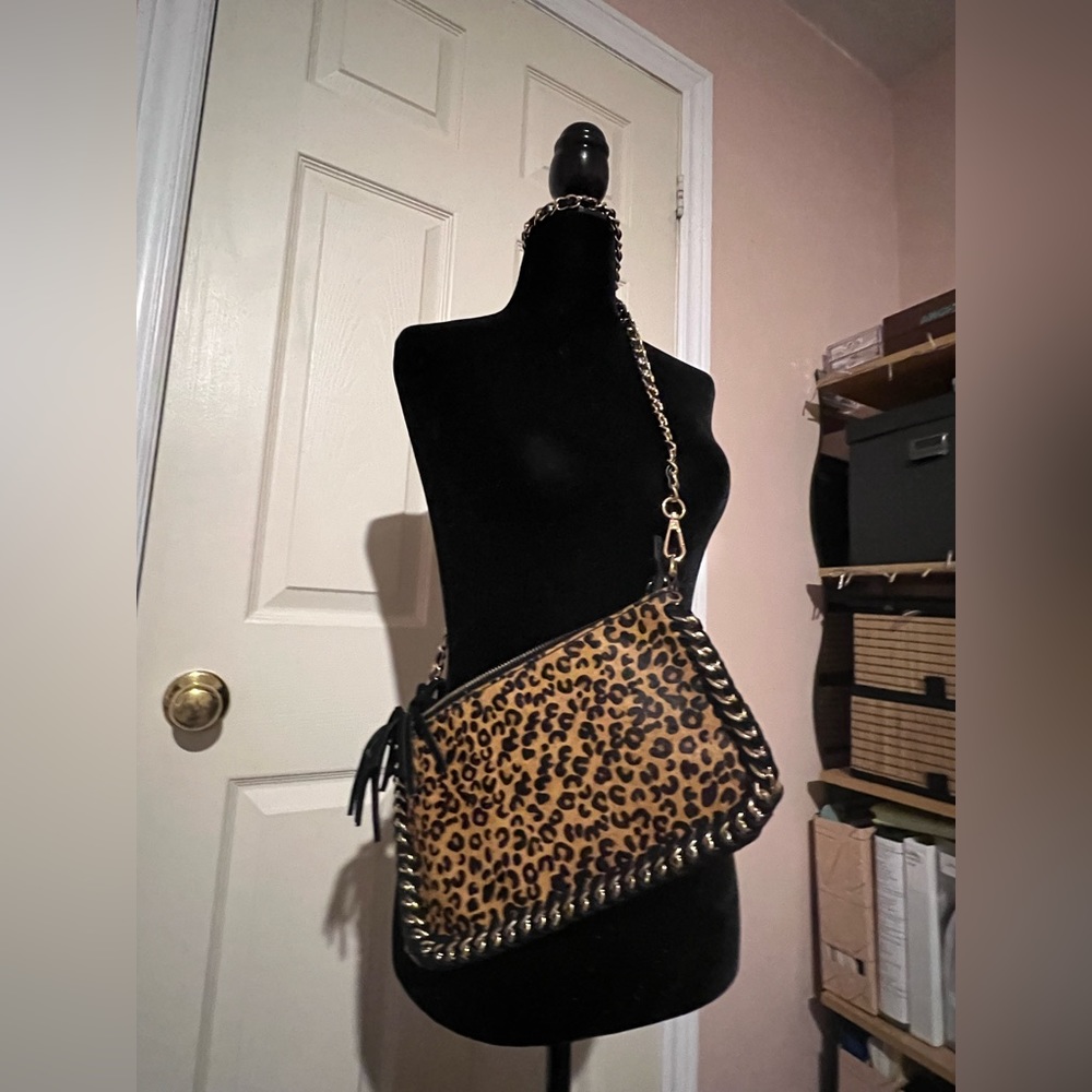 Leopard print purse